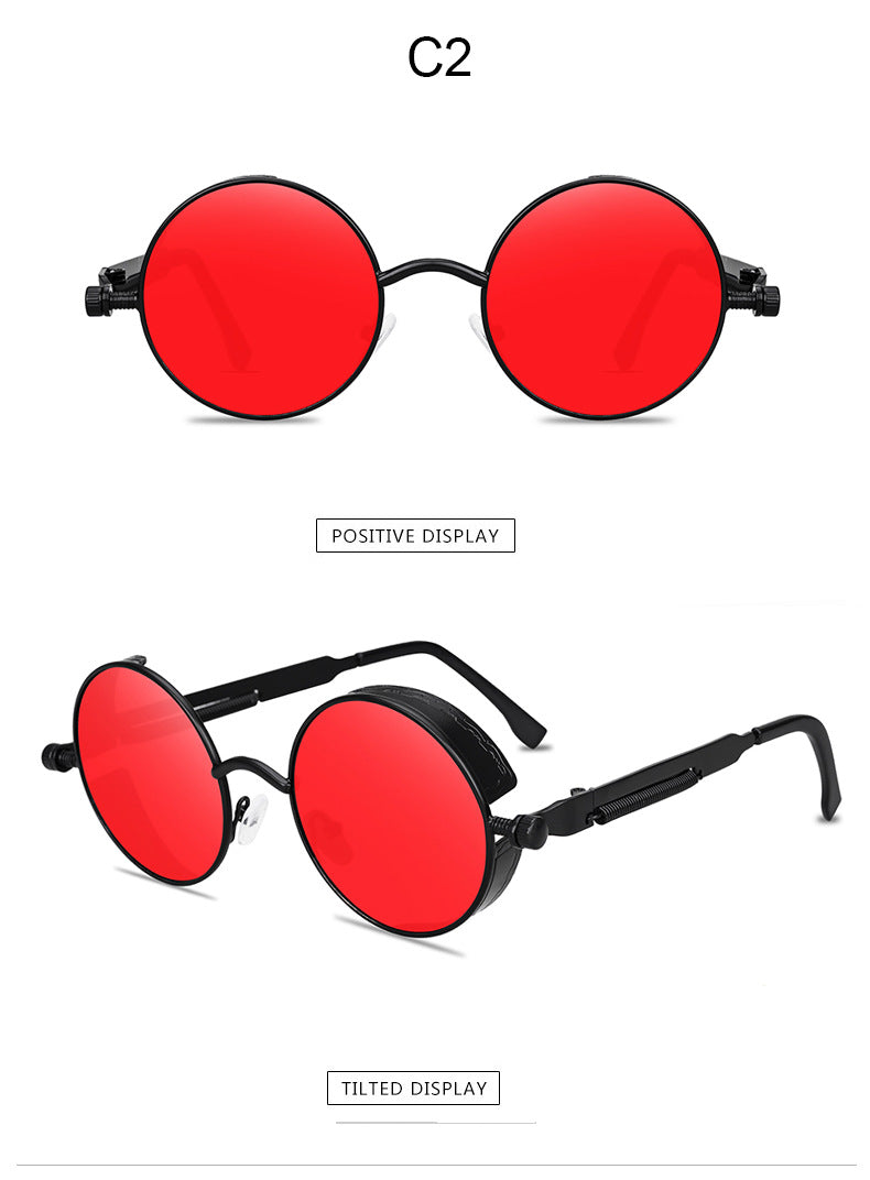 New Sunglasses Steampunk Sunglasses Metal Spring Foot Sunglasses