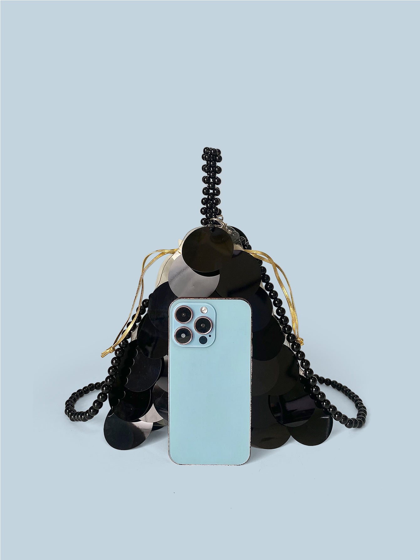 Korean Style Niche Design Bag Women's 2024 New Fashionable Summer Portable Crossbody Bag High-grade Texture Sequin Triangle Bag