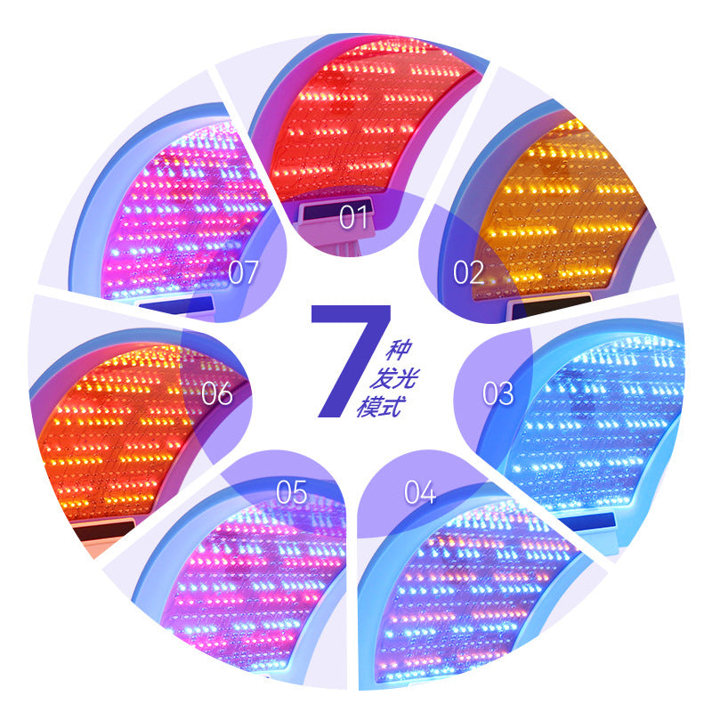 Factory Wholesale Three-color LED Color Light Beauty Instrument Foldable PDT Spectrometer Photodynamic Beauty Instrument