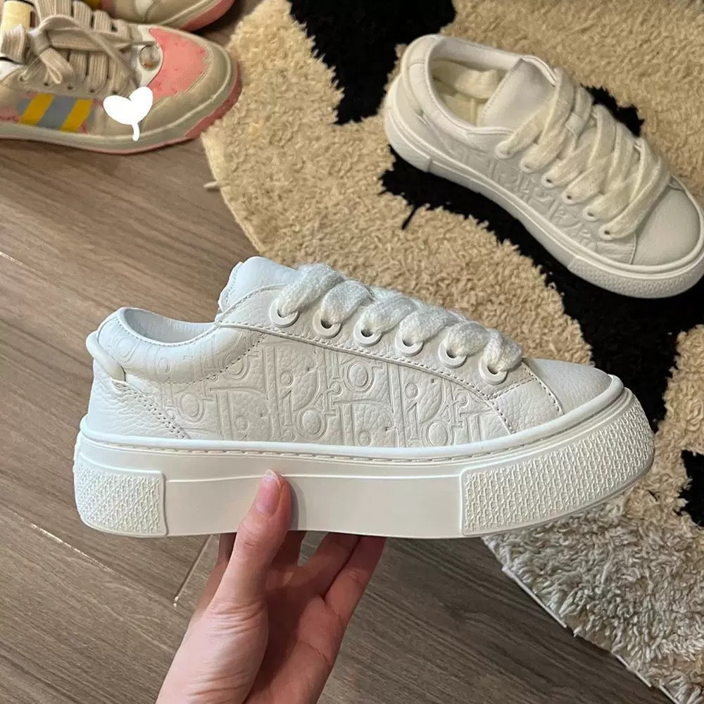 D 2025 New High Version B33 Series Jacquard Sneaker Men And Women Lovers Leather Shoes Stitching Casual Shoes Women