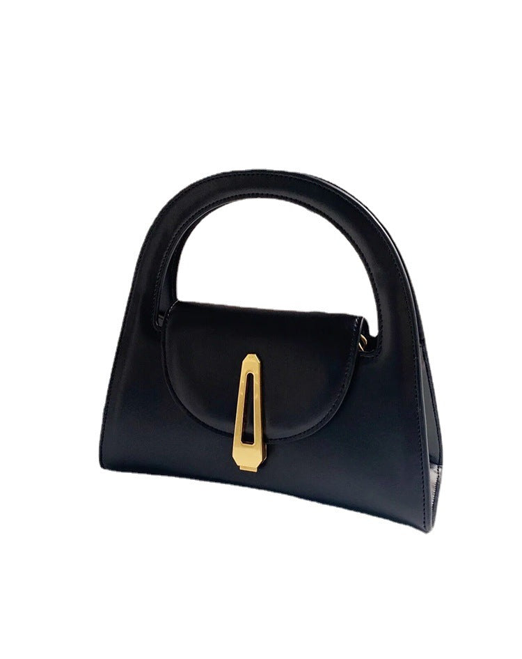 High-end Bag Women's Summer 2022 New Texture Niche Design All-match Summer Crossbody Women's Black Handbag