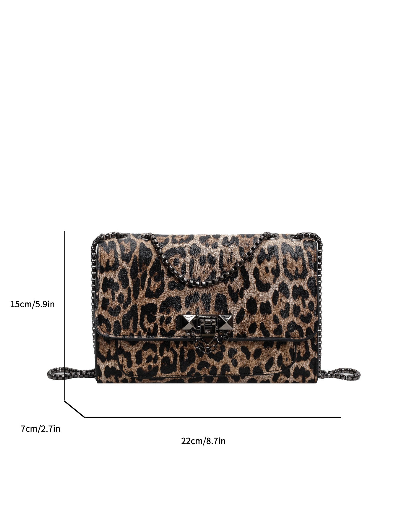 Internet Celebrity Leopard Print Bag For Women 2024 New Fashion Single Shoulder Small Square Bag High-End Western Style Niche Design Crossbody Bag