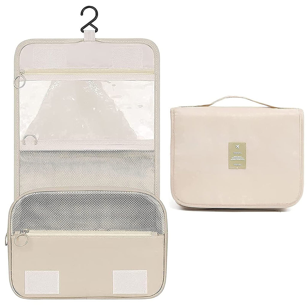 Women Cosmetic Bag Travel With Hook Toiletry Storage Organizer Women's Cosmetic Bag Waterproof Bathroom Shower Bag