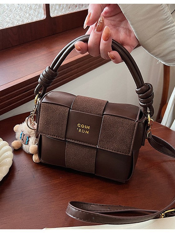 Shoulder Bag High-end Korean Style Lightweight Bag Women's 2024 Super Popular Woven Niche Design Shoulder Bag Crossbody Bag