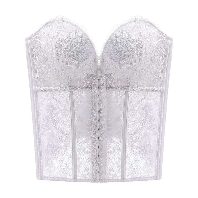Cross-Border Invisible Shoulder Strap Wedding Dress Bra Small Chest Seamless Palm Support Push-Up Waist Shaping Body Shaping Underwear