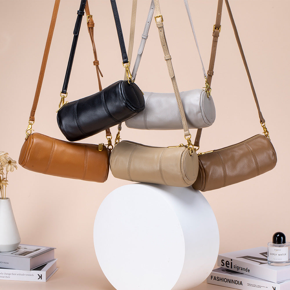 New Retro First Layer Cowhide Shoulder Bag