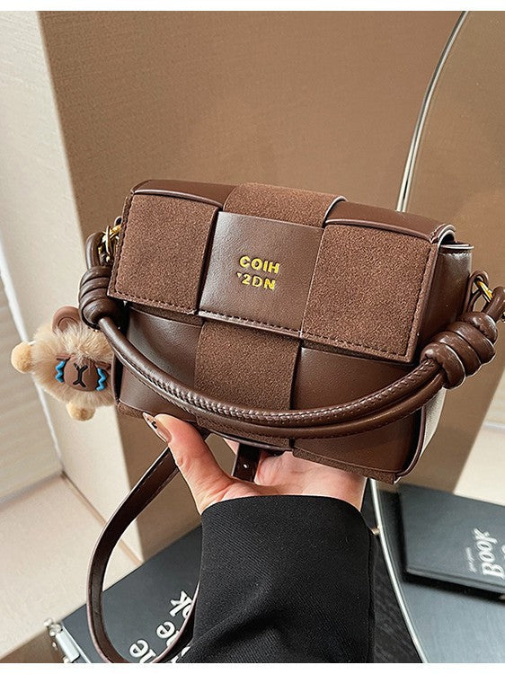 Shoulder Bag High-end Korean Style Lightweight Bag Women's 2024 Super Popular Woven Niche Design Shoulder Bag Crossbody Bag