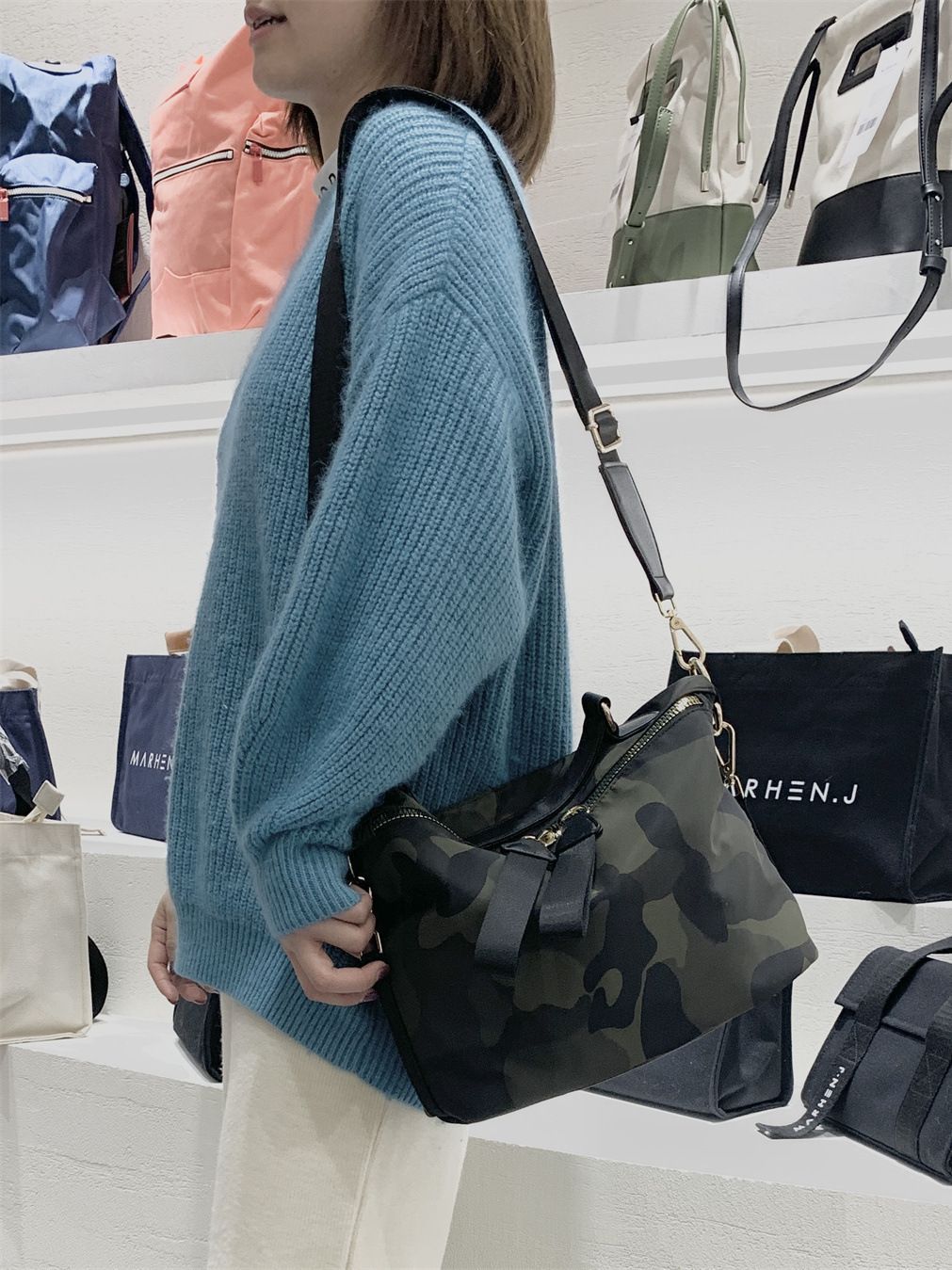 2025 Korean Style Medium-Sized Casual Saddle Bag Versatile Nylon Fabric Multi-Use Handbag Shoulder Crossbody Bag Women's Fashion Versatile