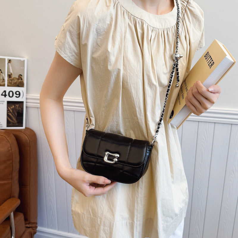 Silver Bag For Women 2025 New Trendy Niche Design Chain Armpit Shoulder Bag High-Quality Texture Crossbody Bag For Women