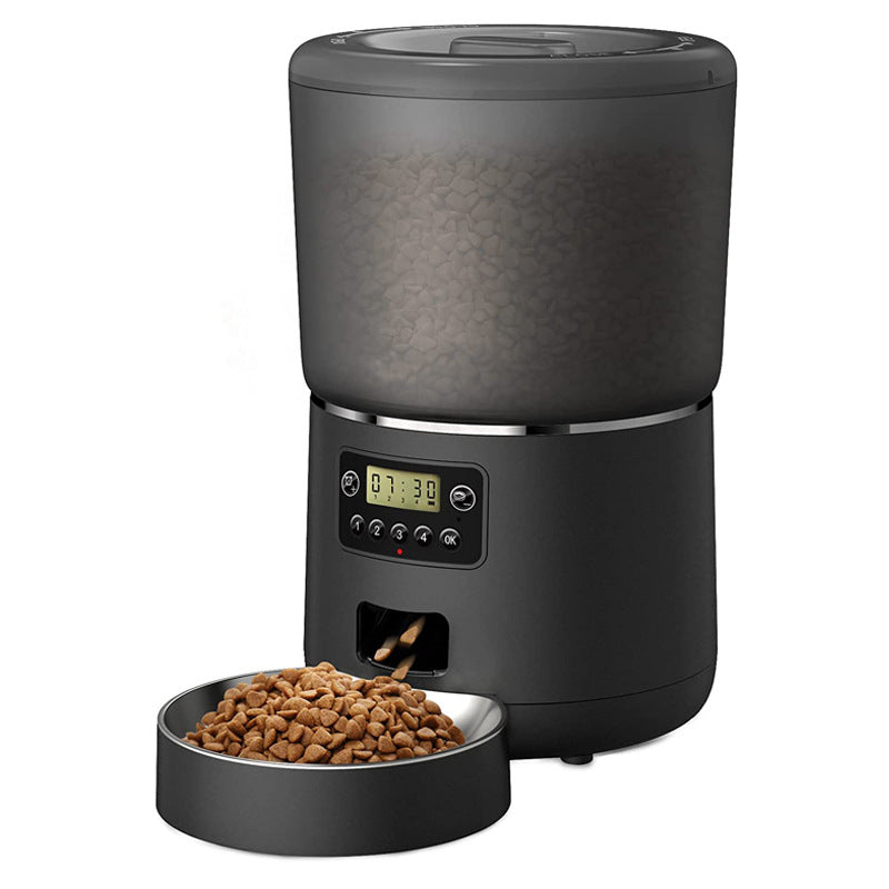 Pet Feeder Automatic 4L Remote Graffiti APP Timing Quantitative Cat And Dog Supplies WIFI Intelligent Feeding Machine