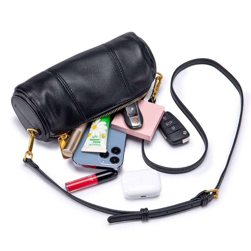 New Retro First Layer Cowhide Shoulder Bag