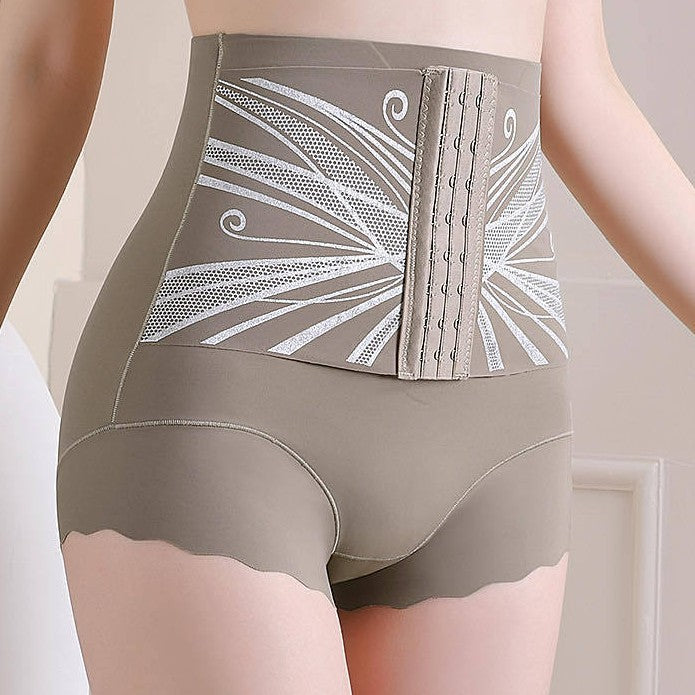 New High Waist Belly-Tucking Pants Women's Strong Belly-Tucking Body Shaping Postpartum Waist-Tucking Hip-Tucking Panties