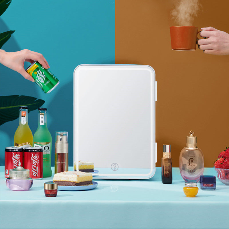 Annan Car Refrigerator 8L Mirror Beauty Refrigerator Cosmetic Mask Perfume 110v Refrigerated Mini Refrigerator