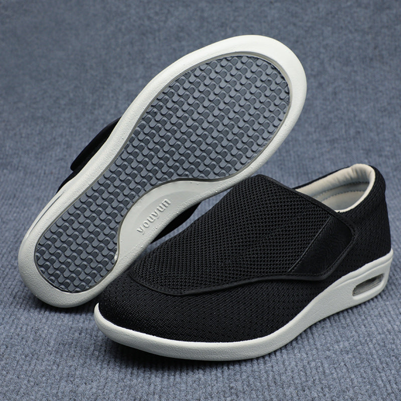 Comfortable Mothers Shoes For Middle-aged Elderly Ladies - Soft Leather Loafers Arch Support