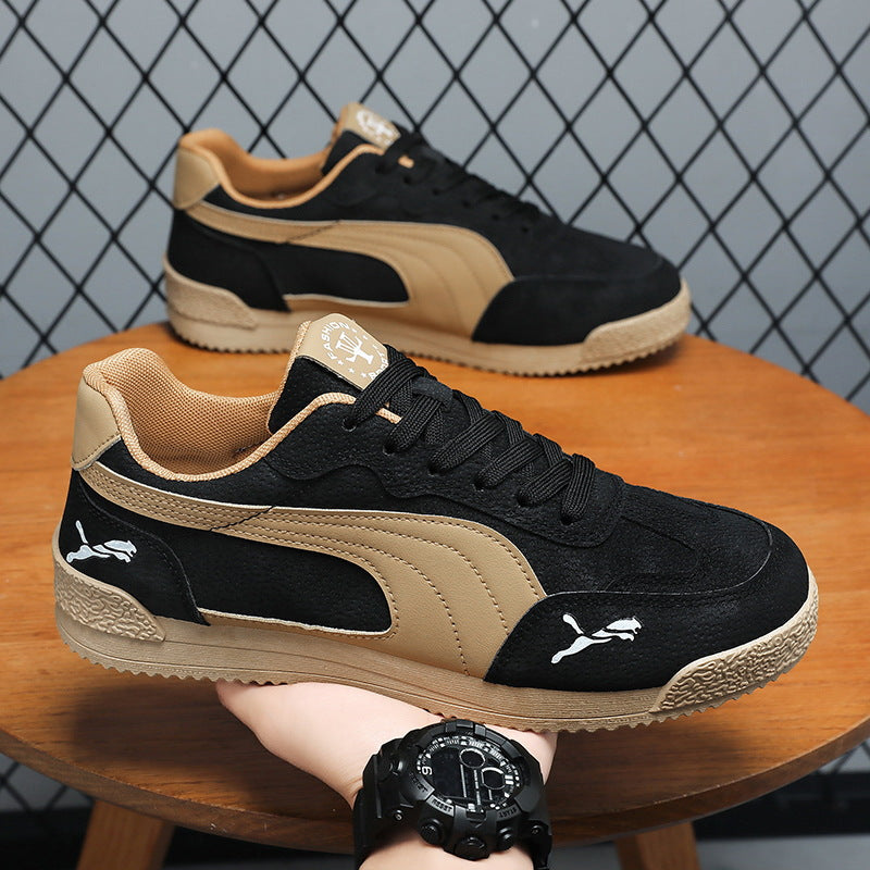 2025 Spring Casual Shoes Fashion Versatile Sneaker Breathable Comfortable Retro Platform Shoes Fashion Brand Plus Size Men's Shoes