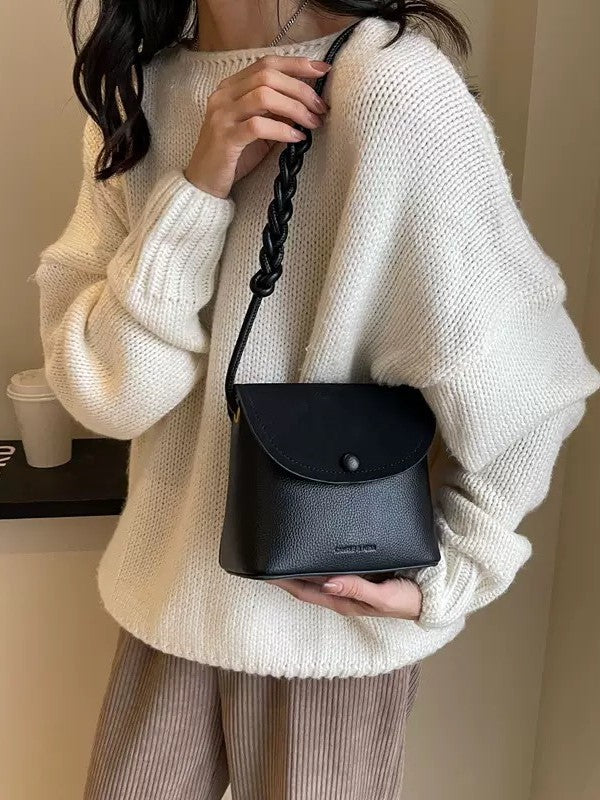 High-End Women's Bag 2024 New Crossbody Bag Autumn And Winter Bucket Bag Retro Niche Design Women's Versatile Shoulder Bag