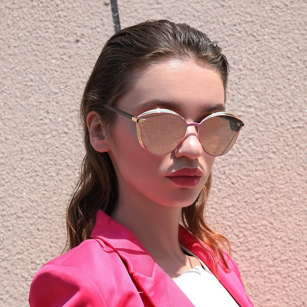 Polarized Women Sunglasses Ladies Round Sun Glasses