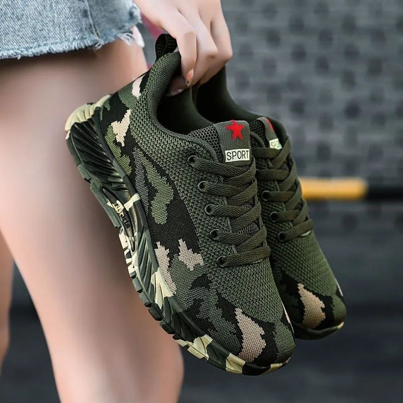 Camouflage Shoes, Outdoor Mountaineering Student Military Training Liberation Shoes, Construction Site Spring And Summer Men's Training Shoes, Labor Protection Shoes, Hiking Shoes