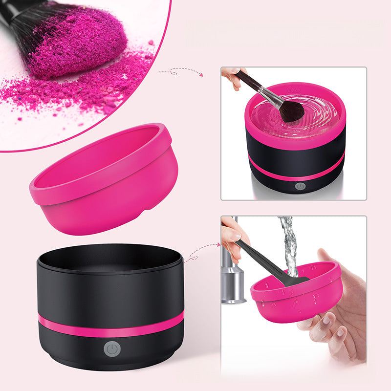 Electric Cosmetic Brush Cleaner Type-c Set Beauty Tools Automatic Scrubbing And Cleaning Artifact