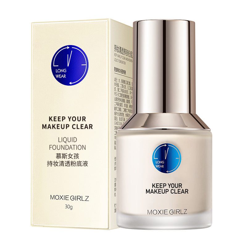 Mousse Girl's Makeup Cleansing Skin Nourishing Foundation Liquid Concealer Brightening Non-makeup Waterproof Isolation BB Cream Small Blue Shield