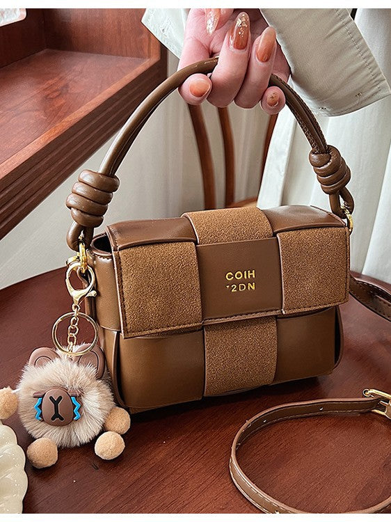 Shoulder Bag High-end Korean Style Lightweight Bag Women's 2024 Super Popular Woven Niche Design Shoulder Bag Crossbody Bag