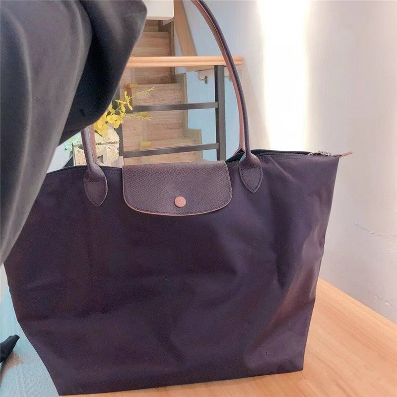 French Dragon Bag Long Handle Large Dumpling Bag Shoulder Bag Handbag Underarm Bag Mommy Tote Bag Commuter Women's Bag