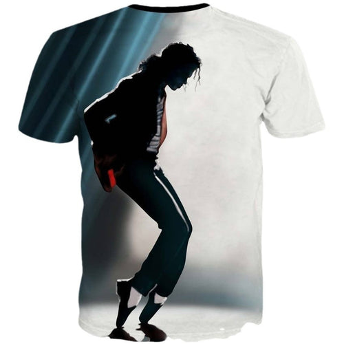 Spring And Summer New Men's Short Sleeve Printed 3D Michael Jackson T-shirt