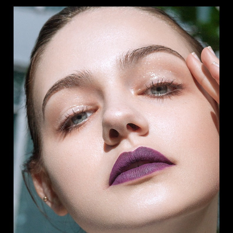 MYG Magnet Black Tube Matte Lipstick Lip Glaze Mud Moisturizing Not Easy To Fade Anti-sweat Eating Earth Color European And American Fashion Lipstick