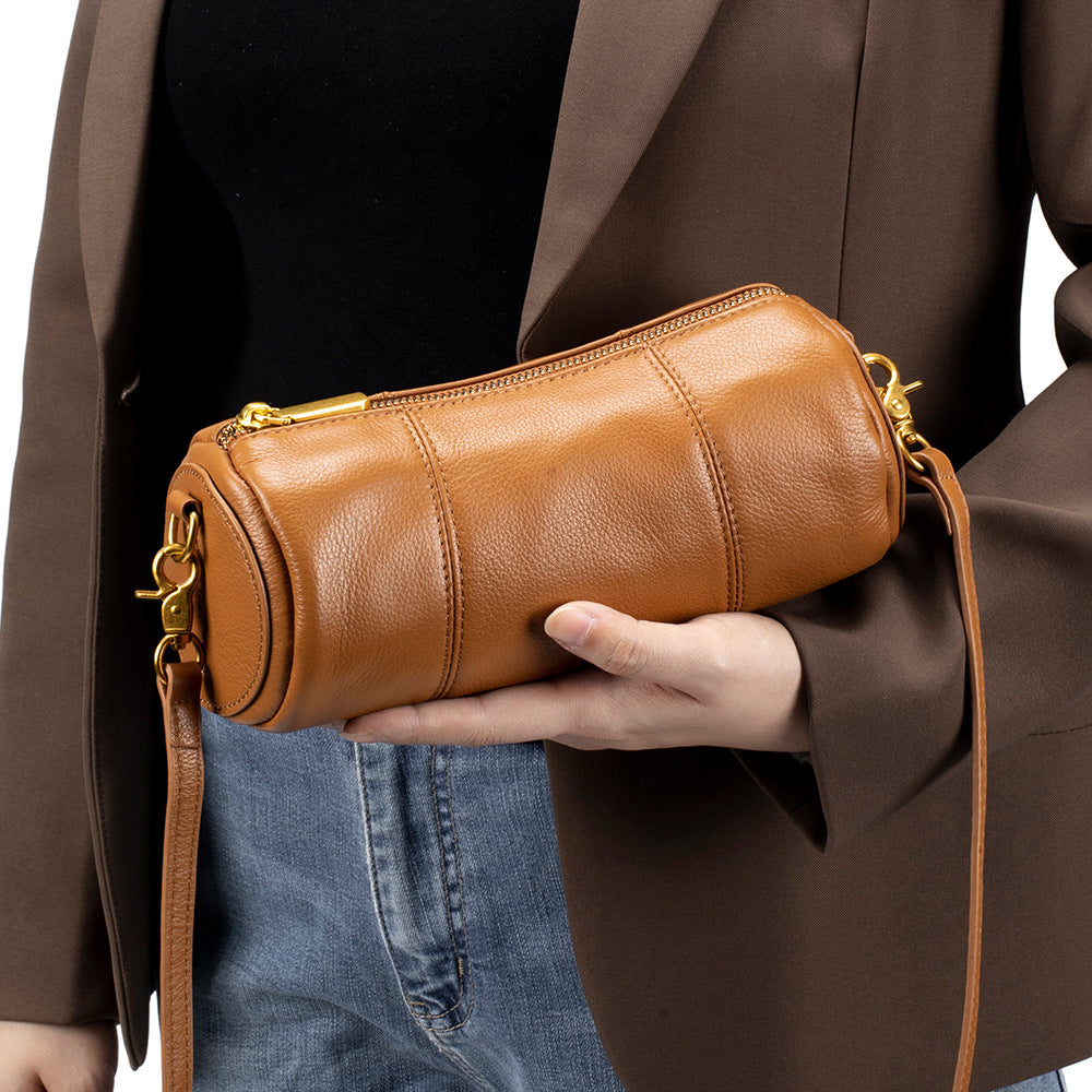 New Retro First Layer Cowhide Shoulder Bag