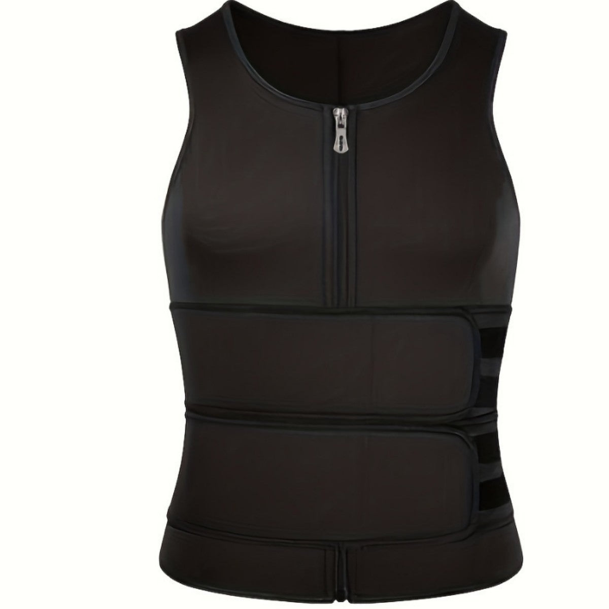 Cross-border Men's Double Belt Vest Shaper Reinforced Sweat Rubber Corset Sport Waist Tight Belt