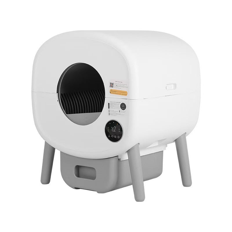 New Smart Cat Litter Box Closed Cat Toilet Large Capacity Mobile Phone Remote One-button Shovel Shit Automatic Cat Litter Box
