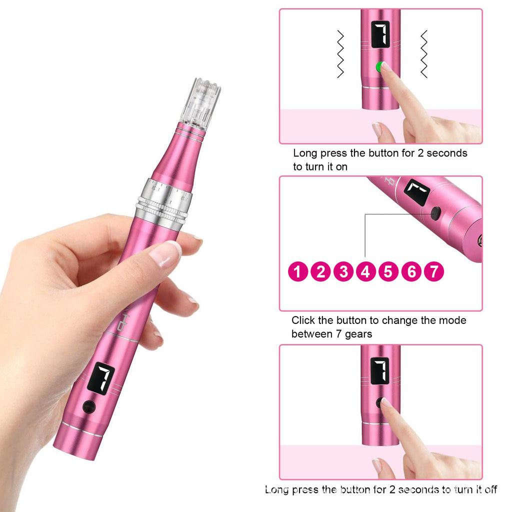 TBPHP Electric Micro-real Instrument Wireless Hydrating Import Instrument Home Beauty Mts Micro-real Head 7 Adjustable