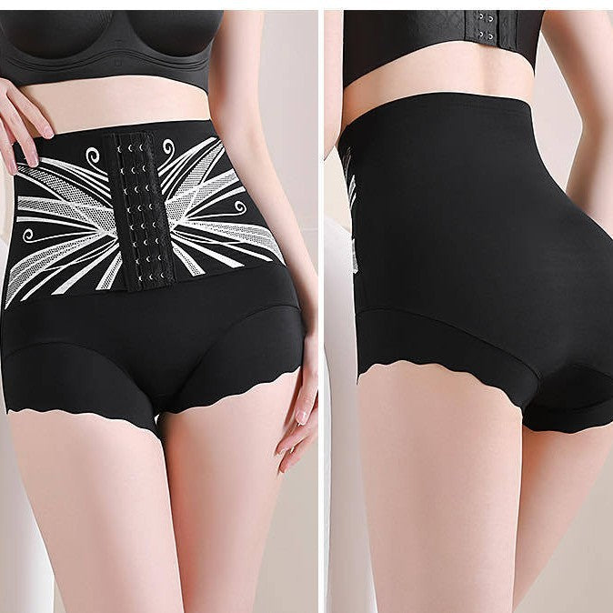 New High Waist Belly-Tucking Pants Women's Strong Belly-Tucking Body Shaping Postpartum Waist-Tucking Hip-Tucking Panties