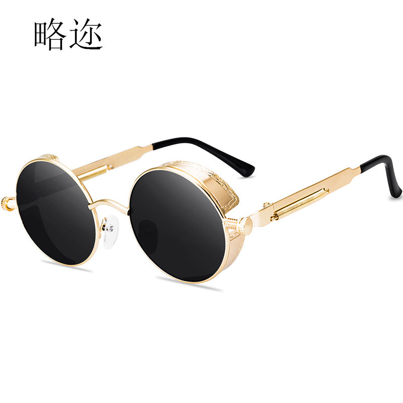 New Sunglasses Steampunk Sunglasses Metal Spring Foot Sunglasses