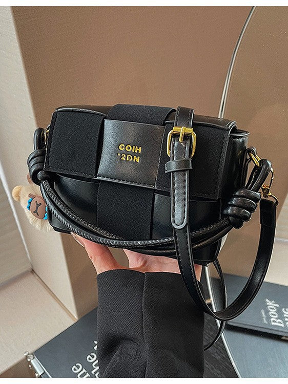 Shoulder Bag High-end Korean Style Lightweight Bag Women's 2024 Super Popular Woven Niche Design Shoulder Bag Crossbody Bag