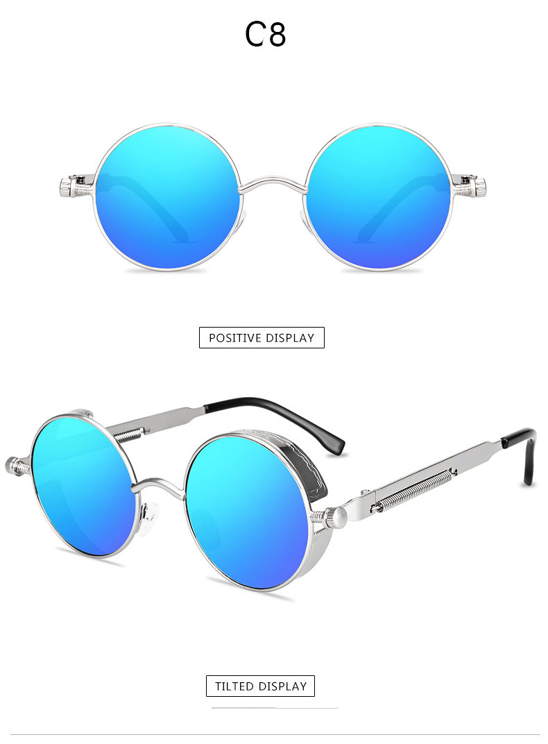 New Sunglasses Steampunk Sunglasses Metal Spring Foot Sunglasses