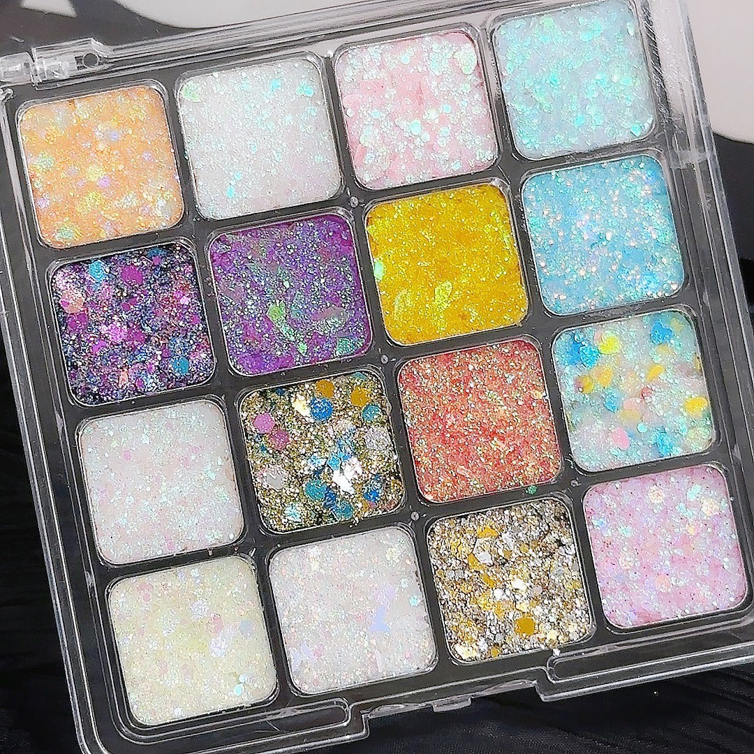 Glue-free Stage Makeup Gel Sequins Color Eye Shadow Cos Makeup Play Makeup Performance Makeup Shiny Self-adhesive