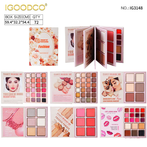 Cross-border Foreign Trade New 84 Color Eye Shadow Plate Lipstick Matte Glitter Sequins Makeup Plate Stage Makeup COS Color Palette