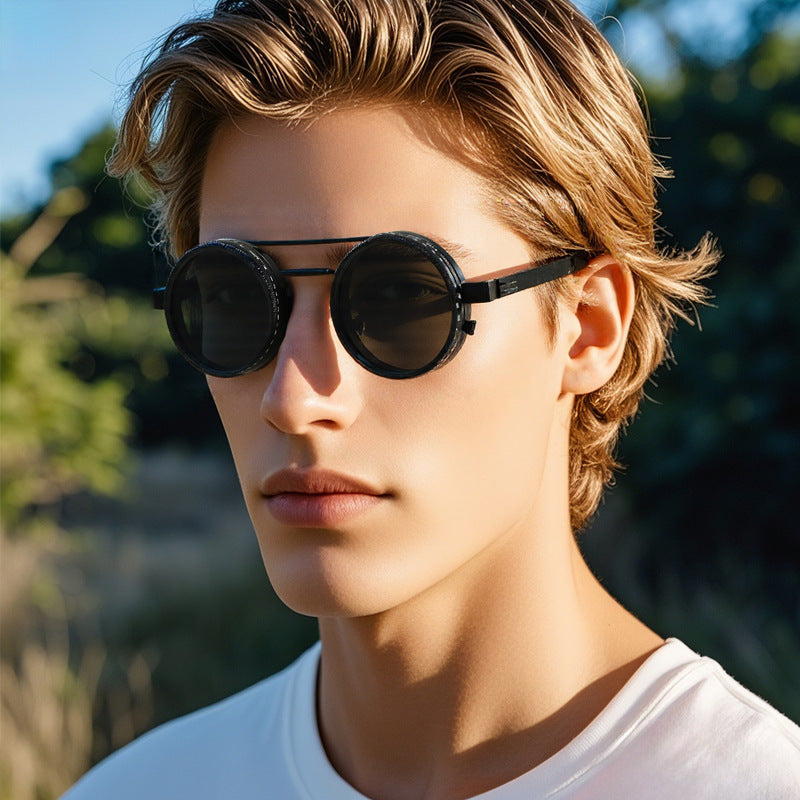 Purely Handmade Nd9 Adjustable Light-Reducing Sunglasses Fishing Filter Glasses Uv Anti-Ultraviolet Personalized Polarized Sunglasses