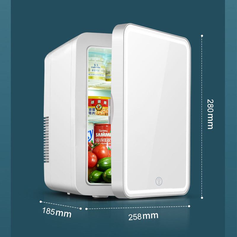 Annan Car Refrigerator 8L Mirror Beauty Refrigerator Cosmetic Mask Perfume 110v Refrigerated Mini Refrigerator