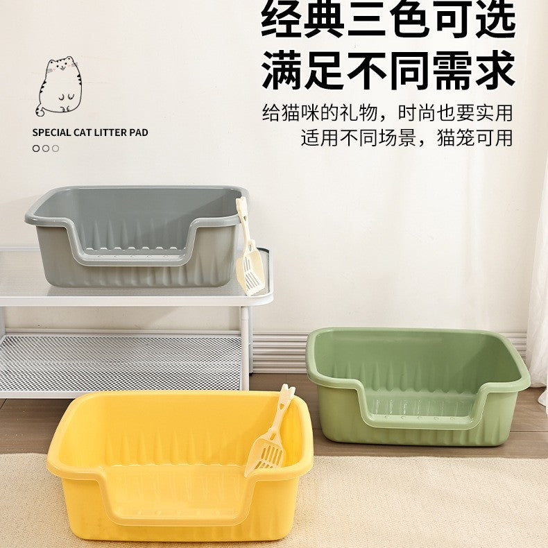 Fully Enclosed Extra-Large Foldable Cat Litter Box Toilet Anti-Splash Drawer-Type Closed Pet Supplies Box