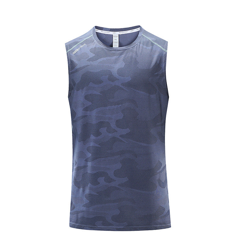 Vest Men's Loose Sports Sleeveless Summer Running Quick-drying Men's T-shirt Fitness Clothes Basketball Sweat-absorbing Training Clothes