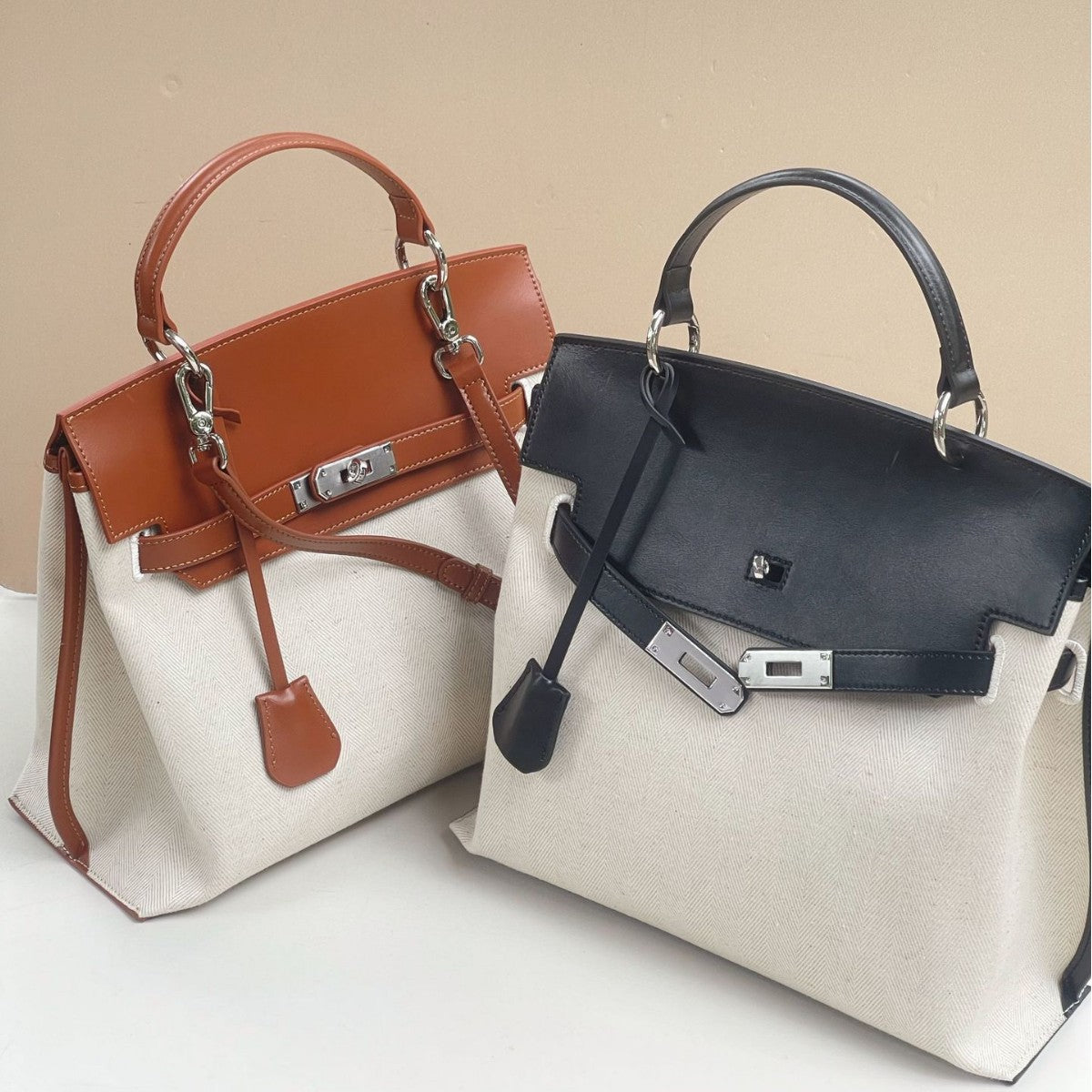 Bag Women's Large Capacity 2025 Summer High-end Texture Kelly Bag Fashionable Niche Design Portable Single Shoulder Crosbody Bag