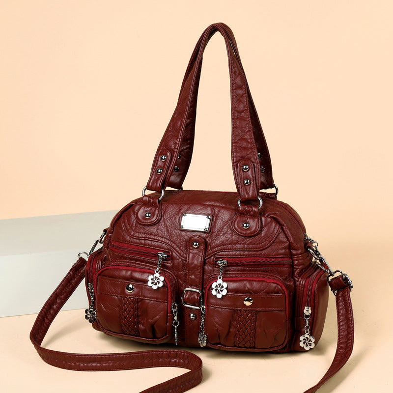 High-End Niche Design Women's Shoulder Bag European And American Style Retro Fashion Hot Girl Crossbody Bag American Women's Bag