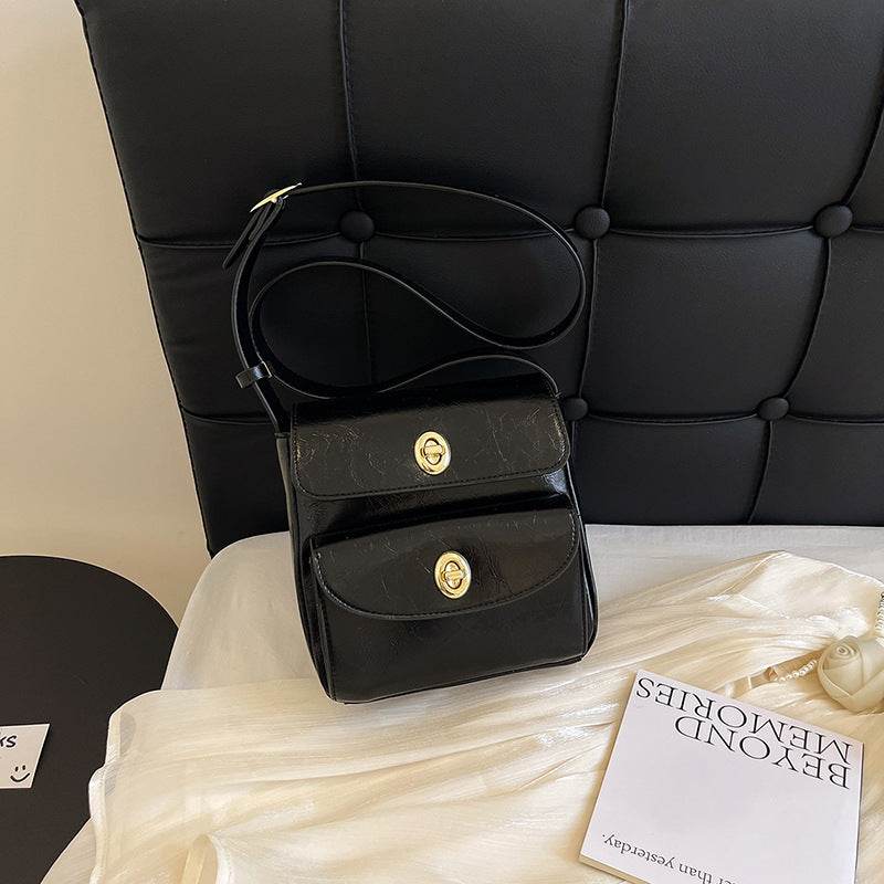 Niche Design High-end Sense Small Square Bag Women's 2024 New Star Fashion Commuter Shoulder Crossbody Bag