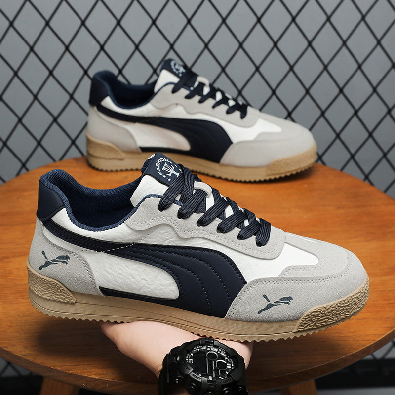 2025 Spring Casual Shoes Fashion Versatile Sneaker Breathable Comfortable Retro Platform Shoes Fashion Brand Plus Size Men's Shoes