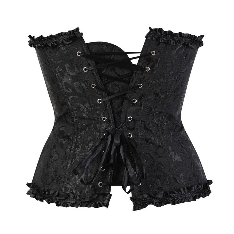 Multicolor Large Size Jacquard With Lace European And American Sexy Palace Corset Shapewear Bridal Corset Dress