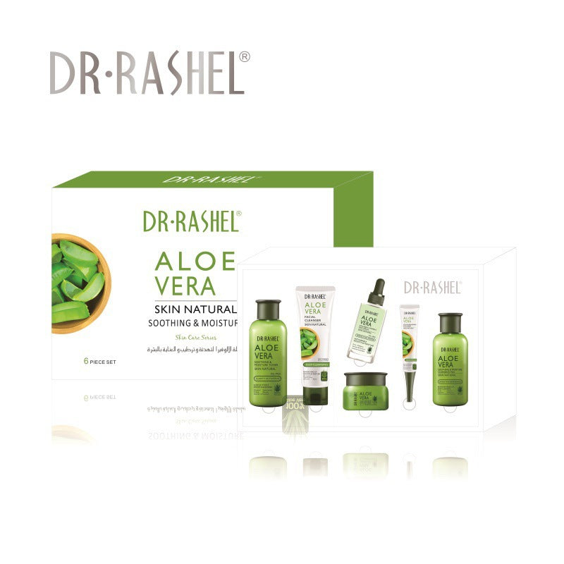 DR.RASHEL Aloe Soothing Moisturizing Facial Care Suit Facial Cleanser Essence Refreshing Nourishing Cream