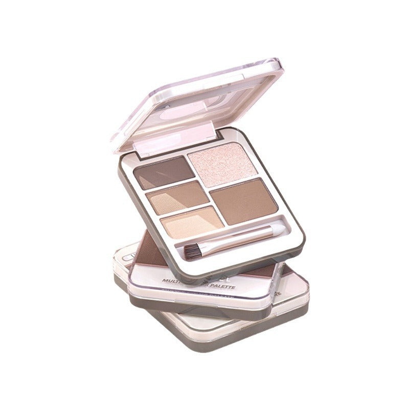 Judydoll Orange Eye Shadow Earth Color Gray Pink Porter Eyebrow Integrated Plate High Gloss Eye Matte Texture