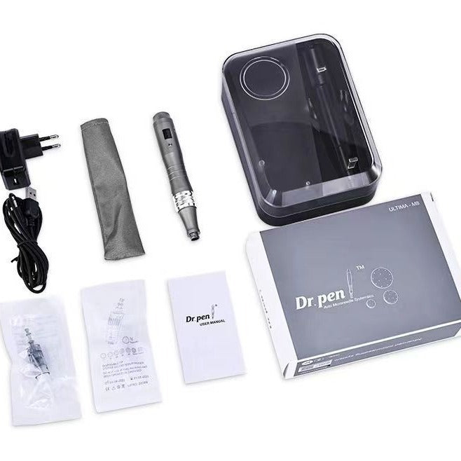 Dr.Pen M8 Small Black Pen Mts Electric Microneedle Device For Acne Removal, Mesoderm Nano Microcrystal Introduction Beauty Device, Portable